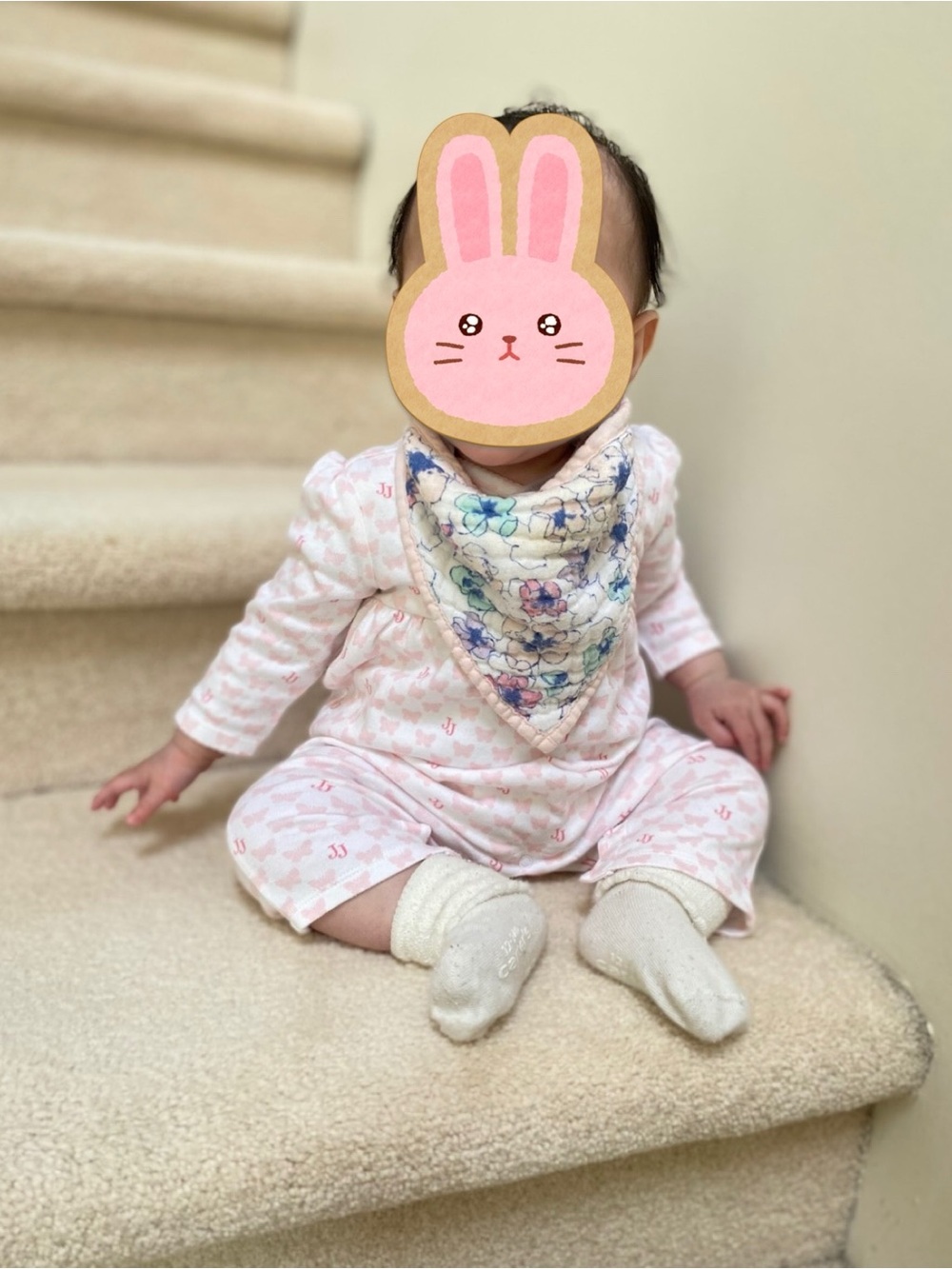 Janie and Jack Pink Baby One Piece Footies 3-6M
